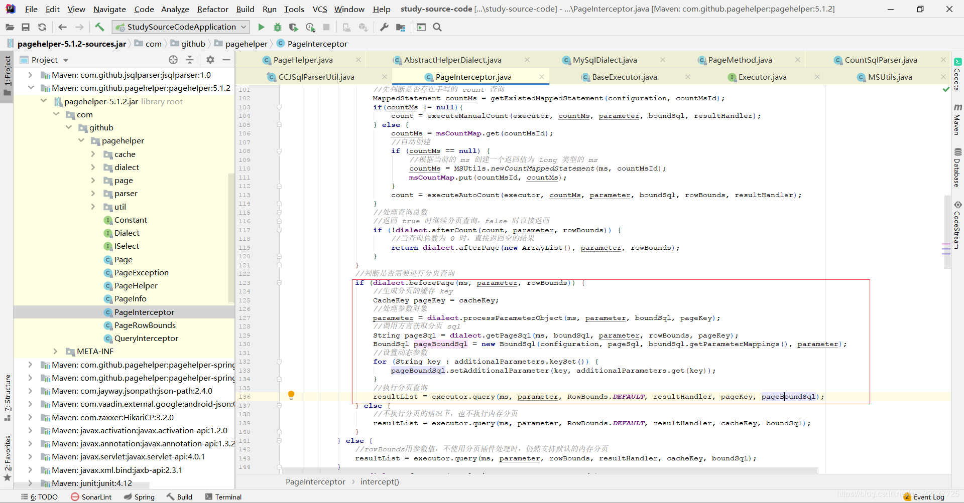 执行limit sql