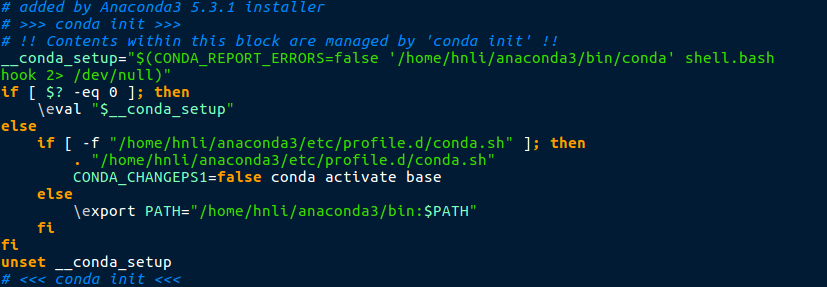 安装时添加的环境变量