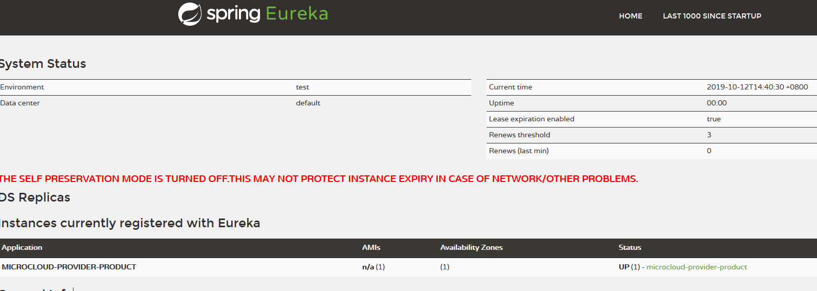 Eureka client startup error Can not execute request on any known server ...