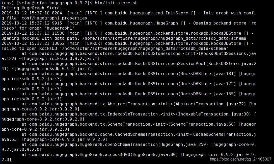 HugeGraph_问题_使用scylladb数据库初始化报错.