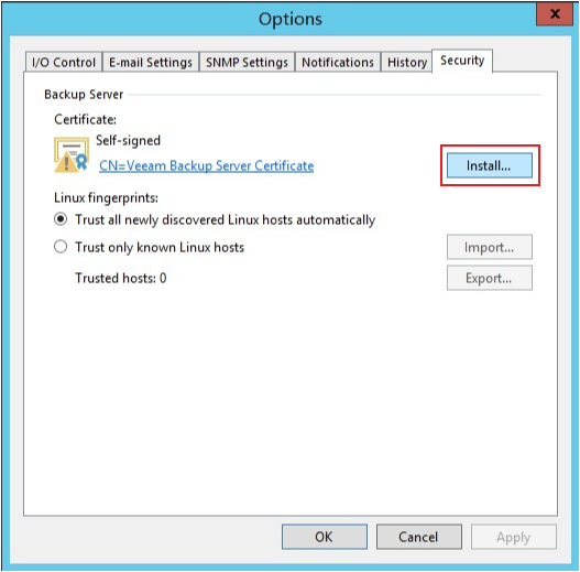 Veeam B R Failed To Check Certificate Expiration Date veeam Eric 