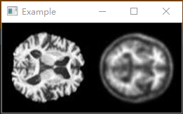 在Example窗口下的图像显示结果