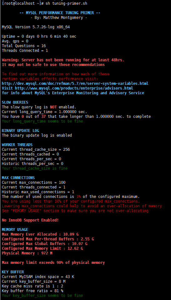  mysql my cnf mysql Tuner primer mysql My cnf CSDN 