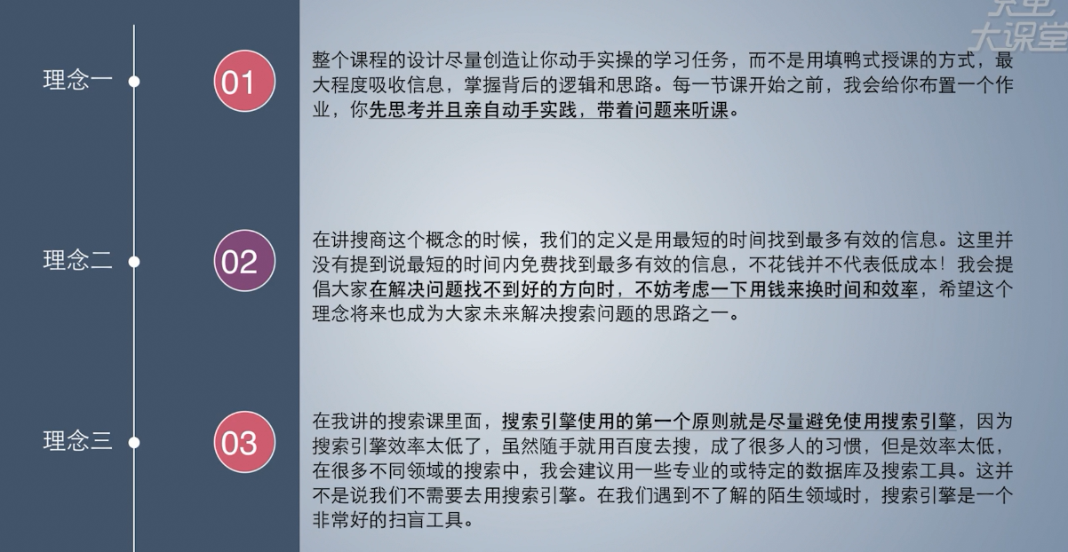 搜索理念