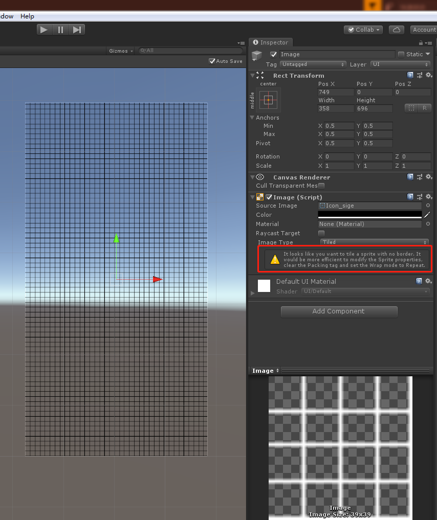 Unity 3d 图片平铺的正确设置 Yu Csdn博客
