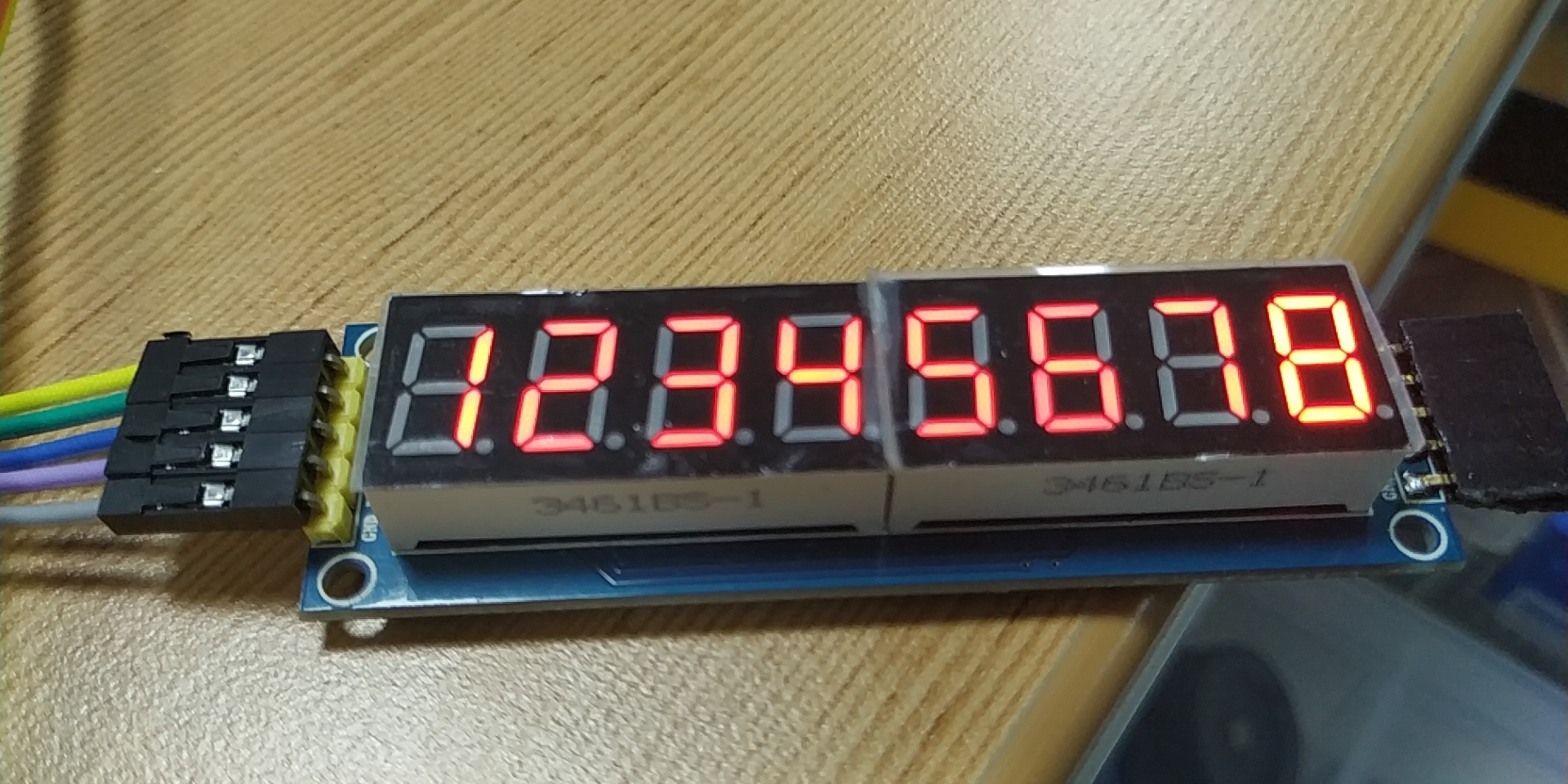 基于stm32f103c8t6的74hc595驱动8位数码管模块学习