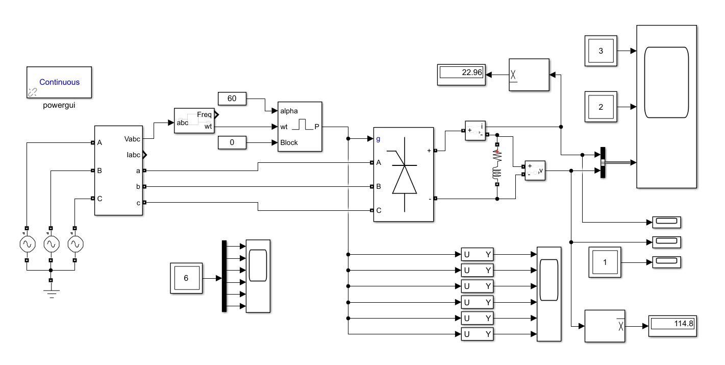 三相桥式全控整流电路仿真--(matlab仿真2)