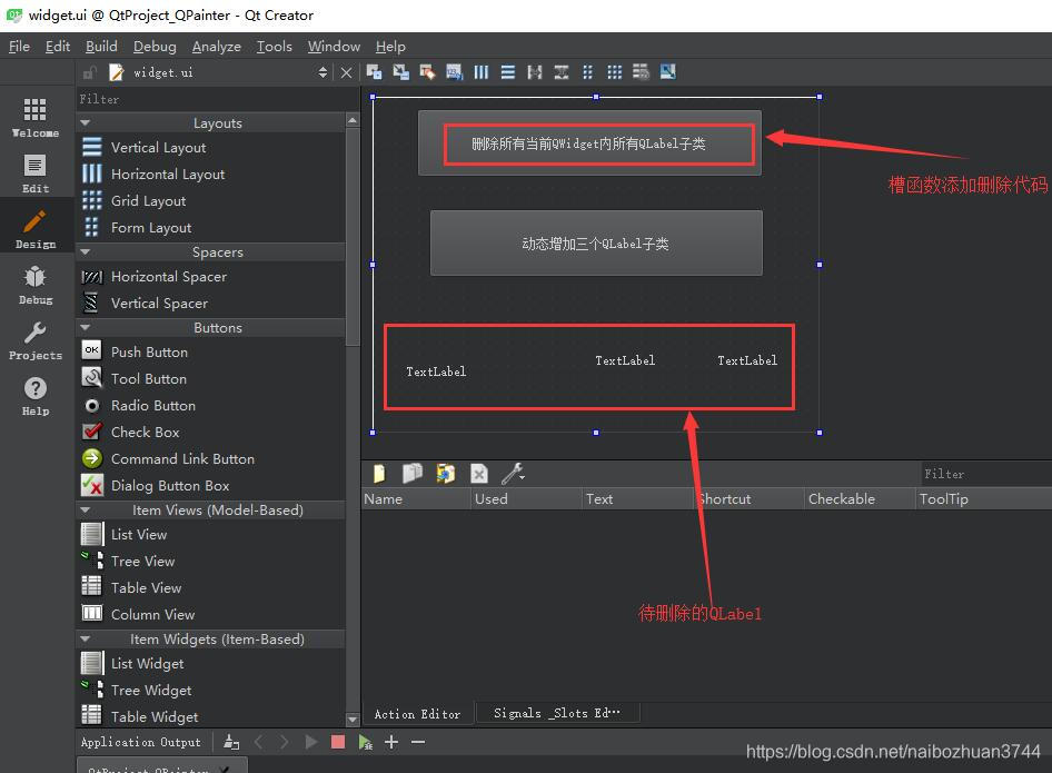 QT中QWidget动态增加控件
