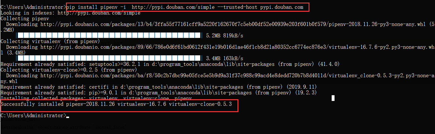 pip install第三方包 Could not fetch URL https://pypi.tuna.tsinghua.edu.cn/simple/pipenv/:【解决方案】