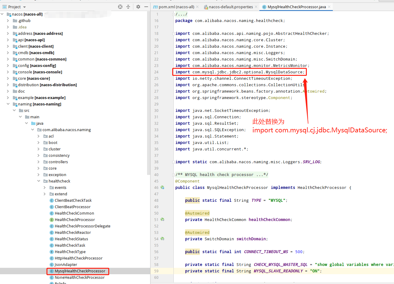 nacos 使用 MySQL 8 异常，Windows 启动失败_nacos打开spring.datasource.platform=mysql这个命令无法启动CSDN博客