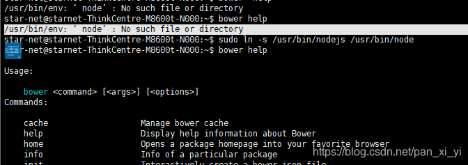 Bower安装之后找不到Bower -V报错：/Usr/Bin/Env: 'Node': No Such File Or  Directory_Bower成功,但是找不到_又起风了的博客-Csdn博客
