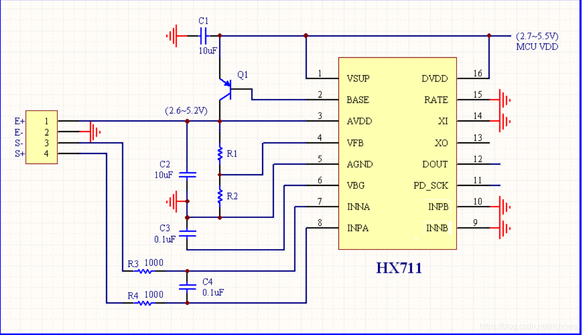 HX711PCB设计电路图