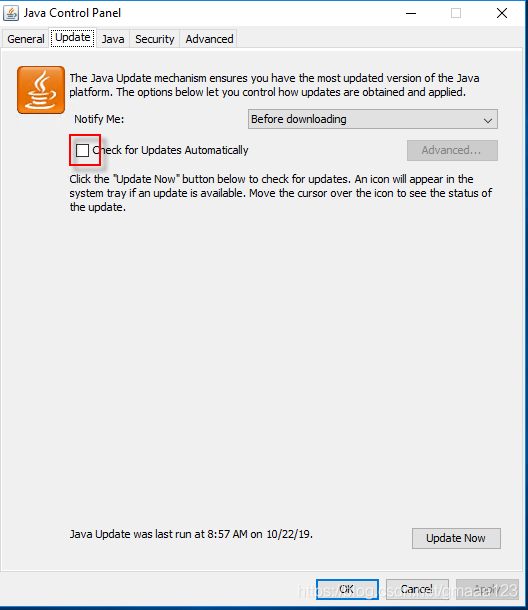 Windows10关闭java自动更新 亲试有效 万能の大熊 Csdn博客 如何关闭java自动更新