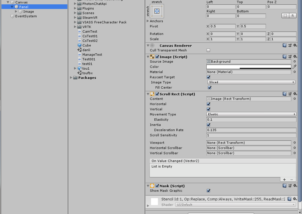 Unity UGUi之Panel