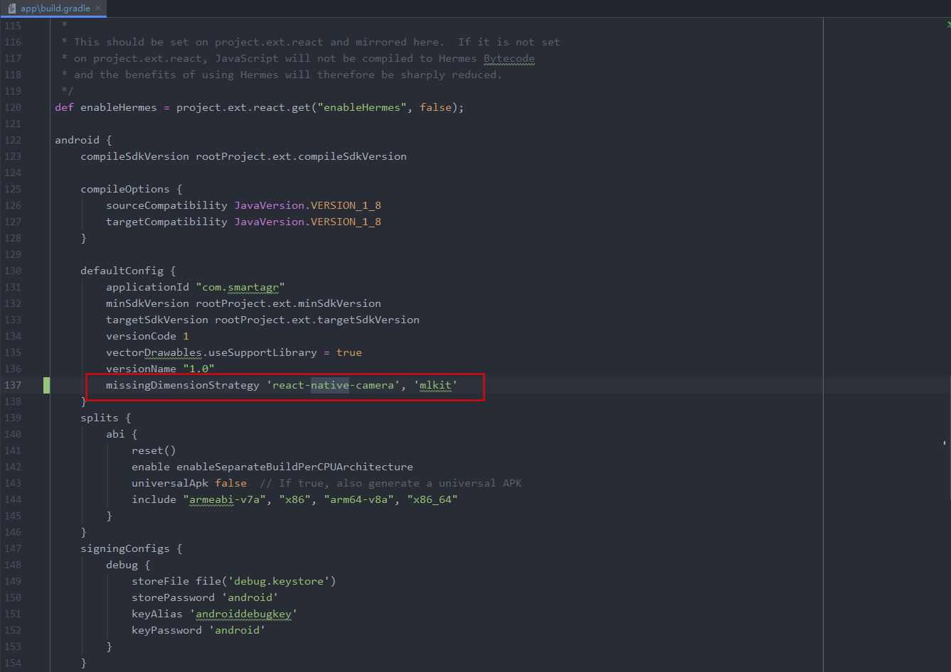 ErrorCould not determine the dependencies of task 'apppreDebugBuild