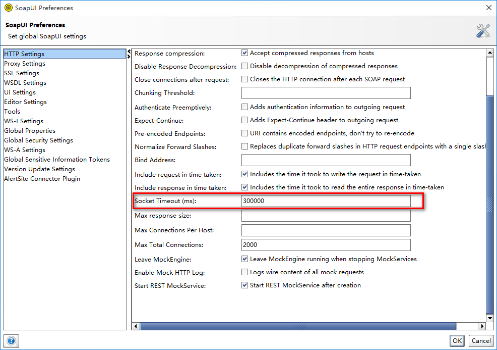 SoapUI5.5设置请求超时时间_soapui设置超时时间CSDN博客