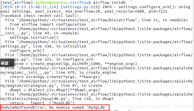 解决连接Mysql数据库，Airflow Initdb报错Modulenotfounderror: No Module Named 'Mysqldb '_你送赠的非积蓄买得到的博客-Csdn博客