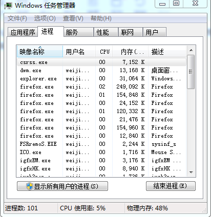 任务管理器在这里插入图片描述