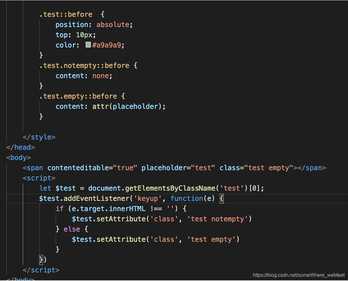 利用contenteditable模拟input/textarea的可编辑文本,placeholder,限制长度,自适应高度等。_css ...
