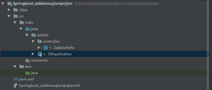 spring boot zabbix