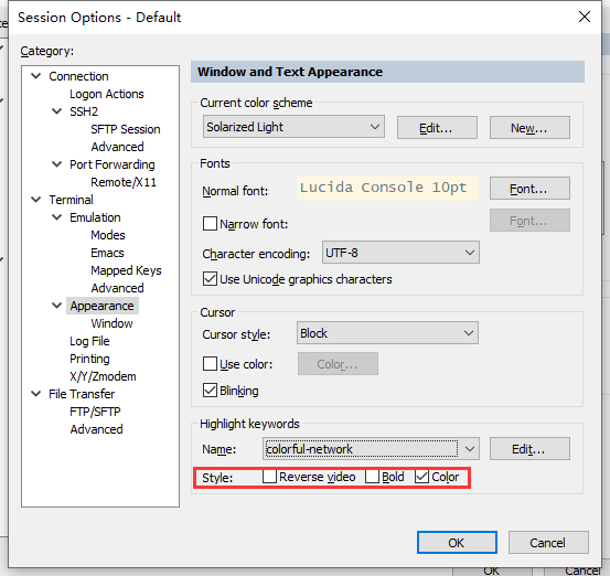 Windows ❀ SecureCRT 8.3.3 自定义配色方案_别动，老实点！-程序员 