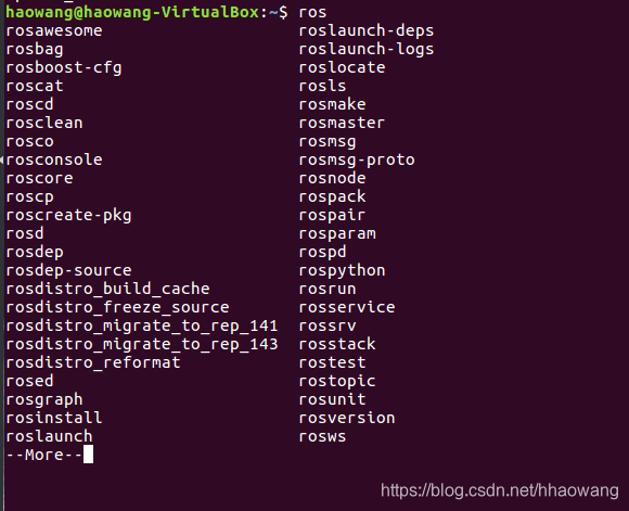 ROS学习笔记（9）-- Ubuntu Tab键补全功能