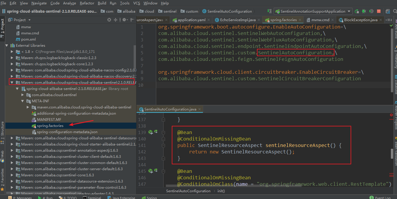Sentinel注解支持详述_class [] exceptionstotrace()怎么CSDN博客