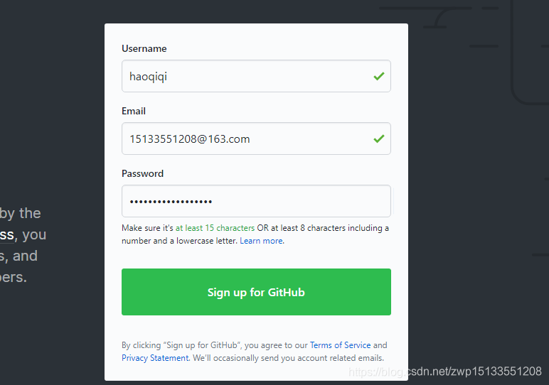 github注册用户名怎么起 watermark,type_ZmFuZ3poZW5naGVpdGk,shadow_10,text_aHR0cHM6Ly9ibG9nLmNzZG4ubmV0L3p3cDE1MTMzNTUxMjA4,size_16,color_FFFFFF,t_70