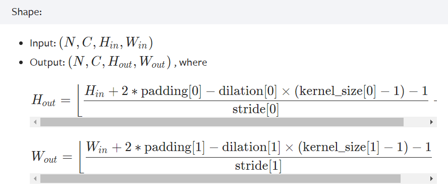 [外链图片转存失败,源站可能有防盗链机制,建议将图片保存下来直接上传(img-CBB3ALOw-1572010326237)(%E5%9B%BE%E7%89%87%E7%9B%AE%E5%BD%95/MaxPool2d.png)]