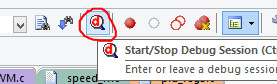 Debug session