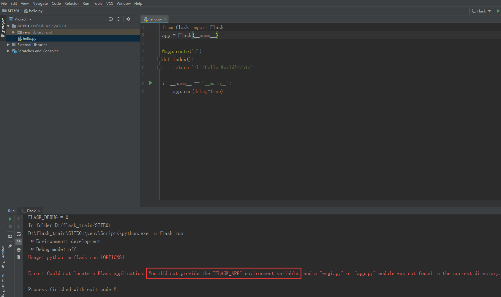pycharm专业版建立flask虚拟环境_在pycharm flask 构建虚拟环境CSDN博客
