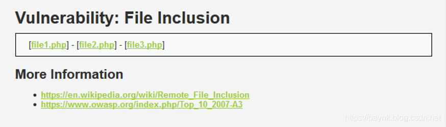 DVWA 之 File Inclusion_dvwa file inclusion unable to create file because ...