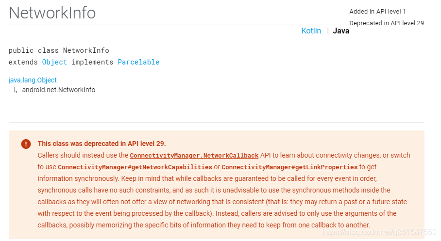 Android网络状态获取类在api 29中networkinfo Deprecated Q的博客 Csdn博客 Android网络状态获取类在api 29中networkinfo Deprecated Q的博客 Csdn博客