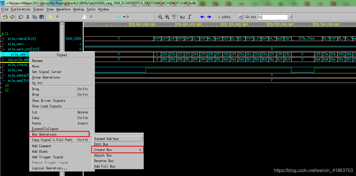 Bus Operations→Create Bus