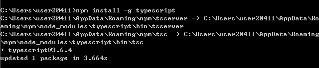 安装typescript