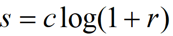 s = clog(1+ r)