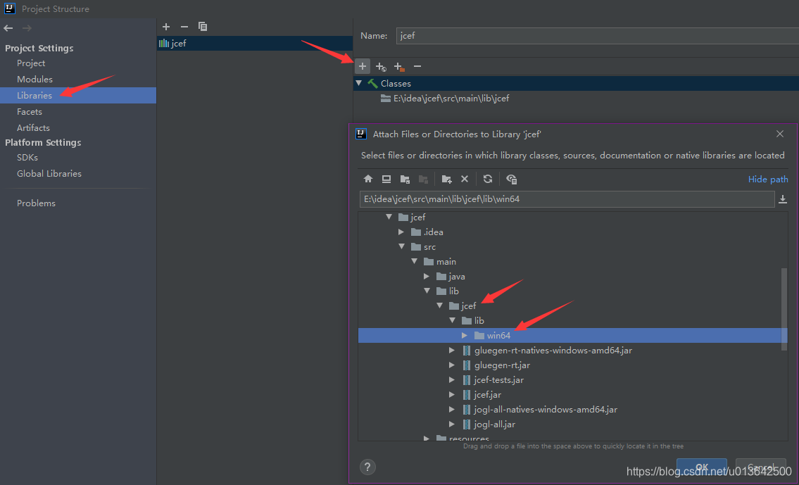 add Native Library Locations