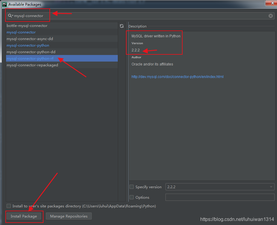Python中MySql连接器_python 包 mysql-connector 和mysql-connector-python的区-CSDN博客