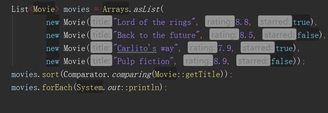 使用Java8的Comparator排序List对象集合 使用Java8的Comparator排序List对象集合
