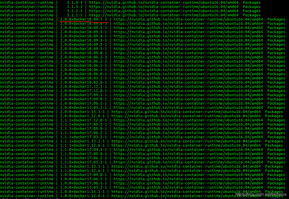 Ubuntu16.04安装nvidia docker2