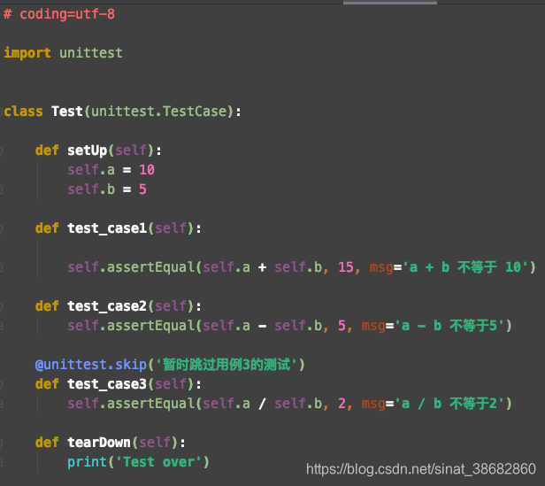 python unittest 基本用法_python unittest 使用方法-CSDN博客