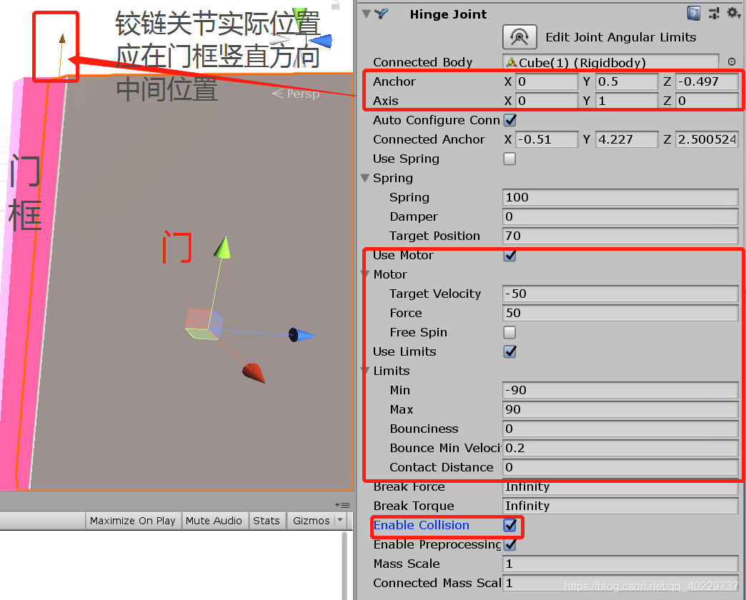 Unity Character Hinge Setup Unity 物理引擎之铰链关节(Hinge Joint)_unity hinge joint-CSDN博客