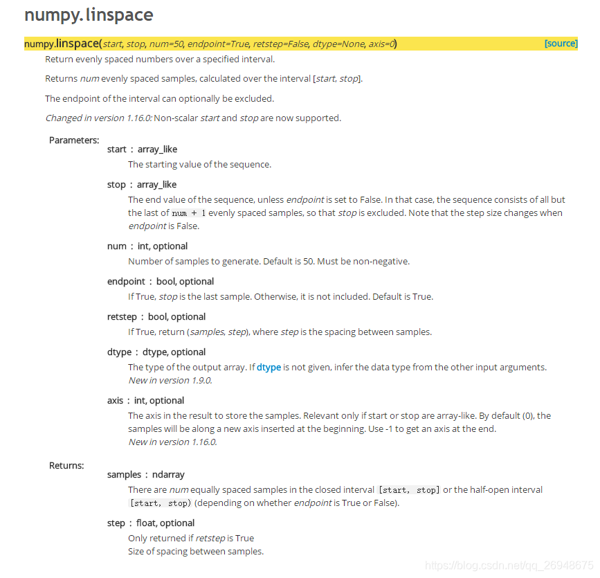 python numpy linspace + examples python guides... numpy重新学习系列(11)---如何用np.linspace生成等间距的N个数字_运用nplinspace生成两个数组,间距均为1,1 ...