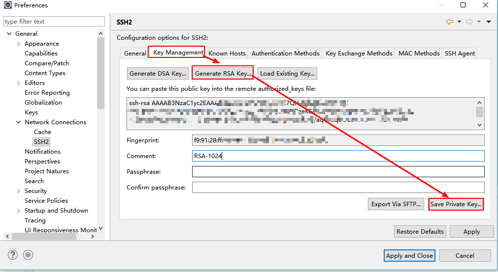 eclipse通过ssh配置密钥访问github和gitee