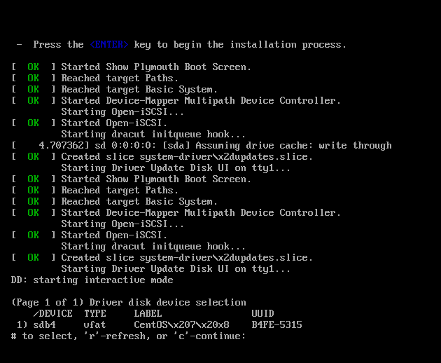 使用u盘安装centos