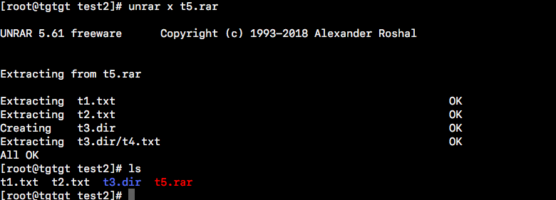Linux下rar文件的压缩与解压