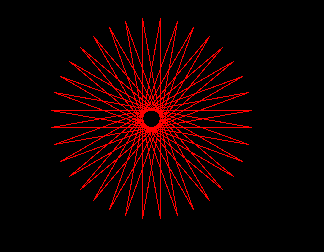 python的turtle的画太阳花(简洁和经典)