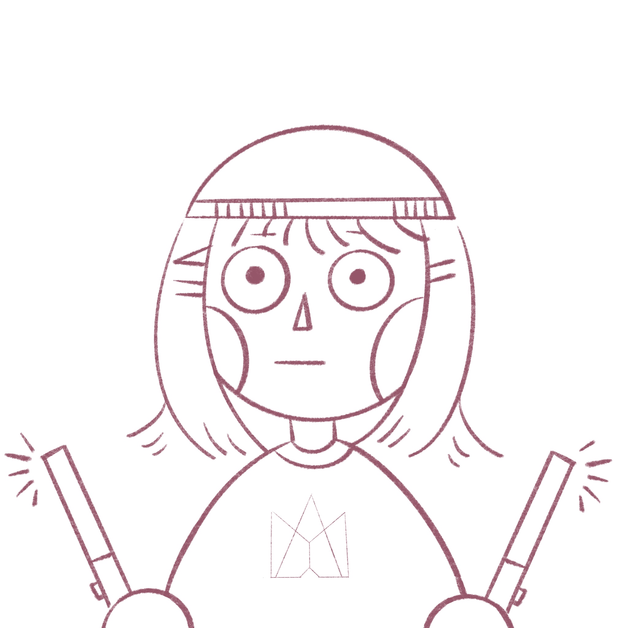 使用p5js画一幅创意自画像