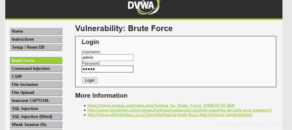 在在这里,用户名为admin,密码位admin,但是正确密码位password,先随便输一个,保证能够捕捉到这个数据包