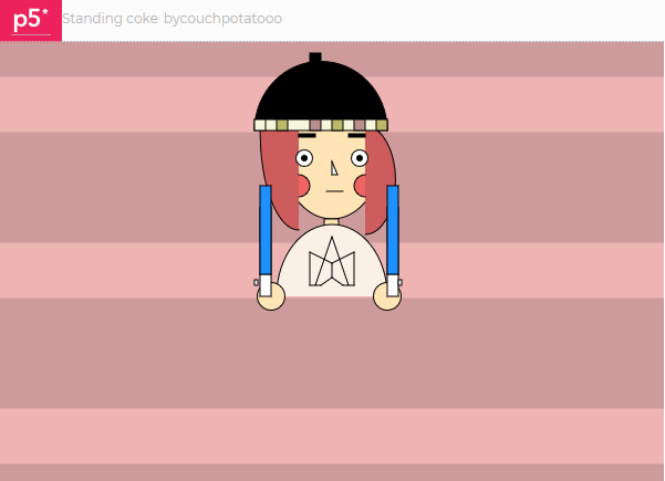 使用p5js画一幅创意自画像